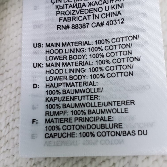 Adidas Hoodie Sport Open Hem White/LIGHT GREY  Size M Men's - Picture 11 of 16